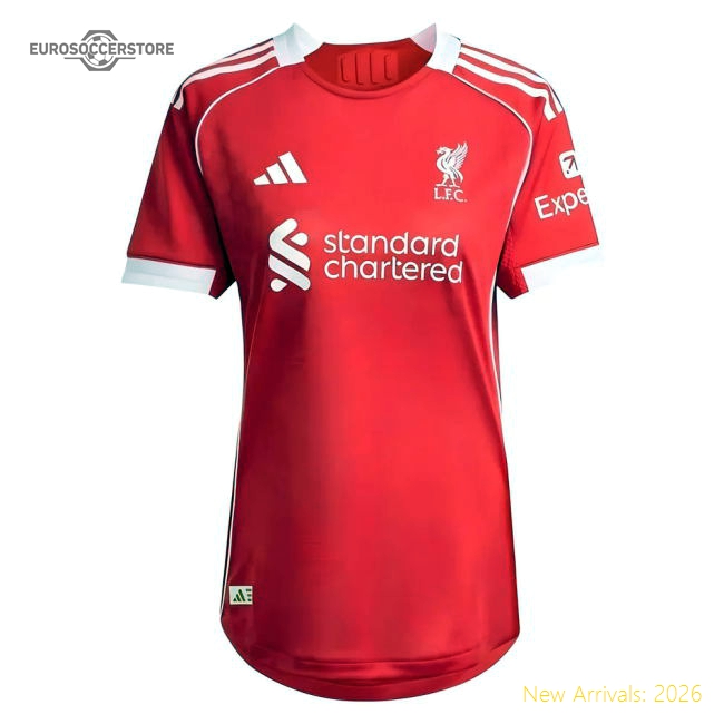 2025-2026 Liverpool Authentic Home Shirt (Womens)-Vantage Point Soccer