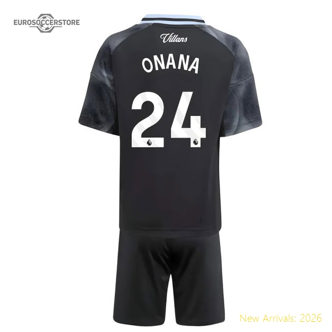2025-2026 Aston Villa Away Mini Kit (Onana 24)-Vantage Point Soccer