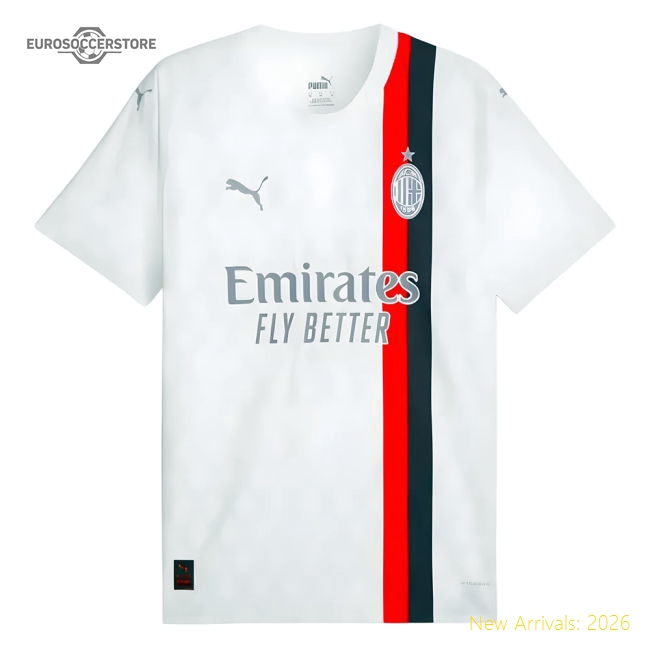 2023-2024 AC Milan Away Authentic Shirt (Rafa Leao 10)-Vantage Point Soccer