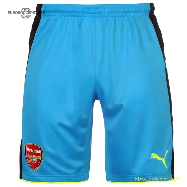 2016-2017 Arsenal Away Goalkeeper Shorts (Kids)-Vantage Point Soccer