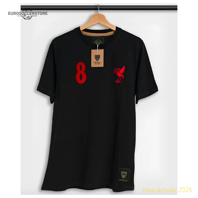 Liverpool Steven Gerrard The Bird Black 8 Shirt-Vantage Point Soccer