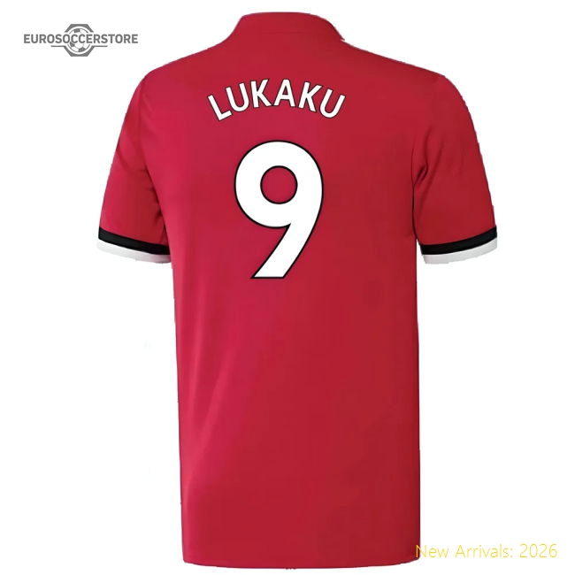 Manchester United 2017-18 Home Shirt ((Excellent) 4-5 Year) (Lukaku 9)-Vantage Point Soccer