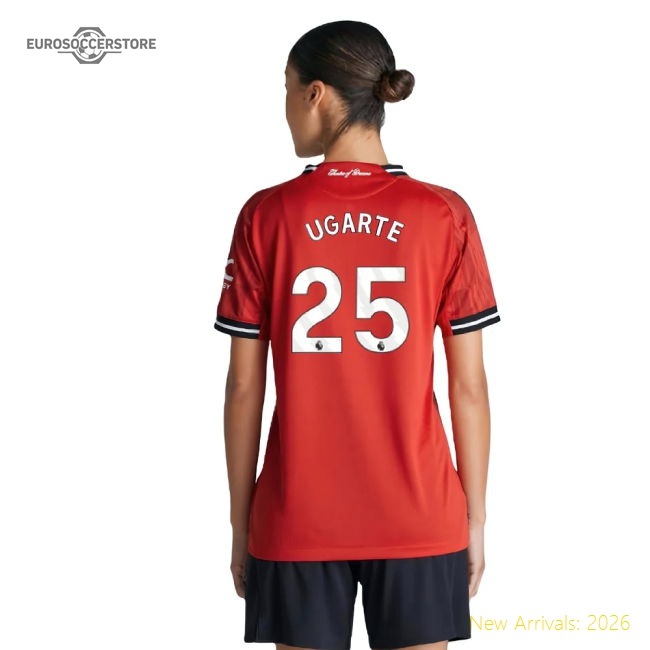 2025-2026 Man Utd Authentic Home Shirt (Womens) (Ugarte 25)-Vantage Point Soccer