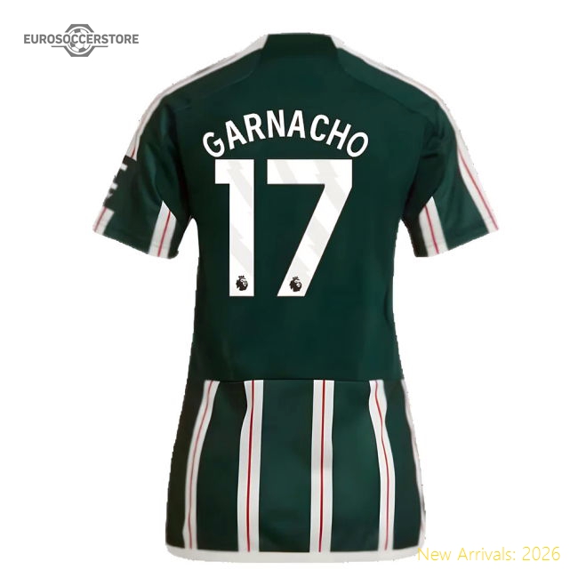 2023-2024 Man Utd Away Shirt (Ladies) (Garnacho 17)-Vantage Point Soccer
