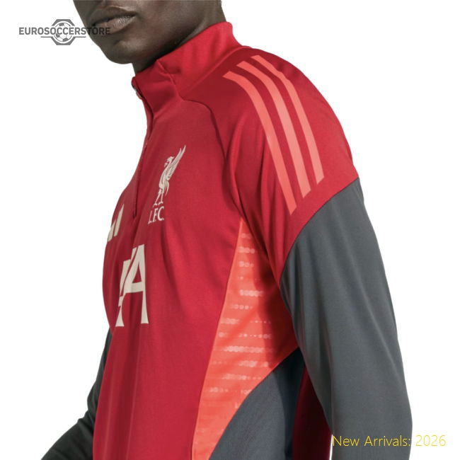 2025-2026 Liverpool Training Top (Strawberry Red)-Vantage Point Soccer