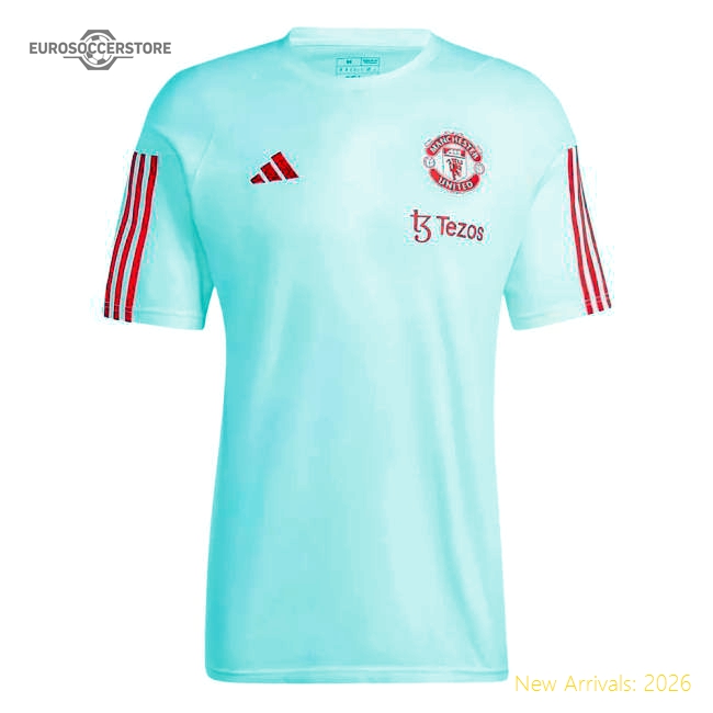 2023-2024 Man Utd Training Tee (White) (Your Name)-Vantage Point Soccer