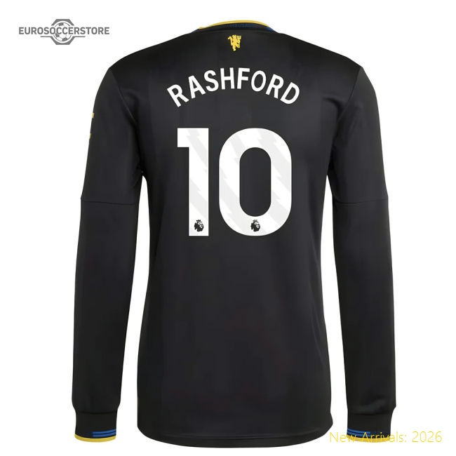 2025-2026 Man Utd Authentic Long Sleeve Third Shirt (Rashford 10)-Vantage Point Soccer