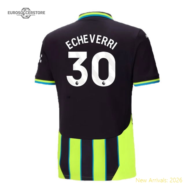 2024-2025 Man City Away Shirt (Echeverri 30)-Vantage Point Soccer