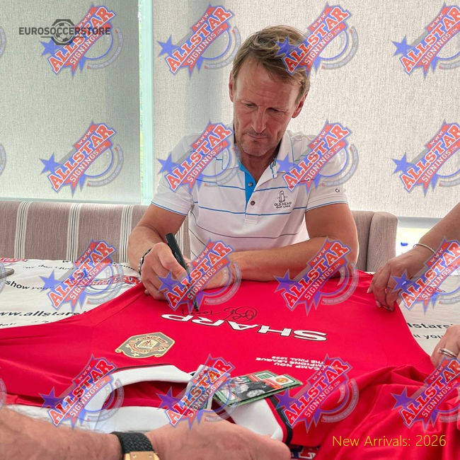 Manchester United FC 1999 Solskjaer & Sheringham Signed Shirt-Vantage Point Soccer