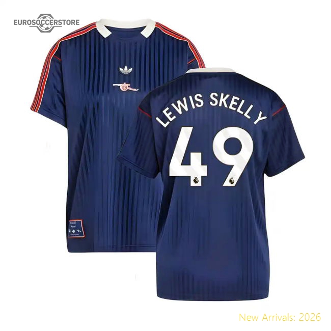 Arsenal Terrace Icons Shirt (Navy) (Lewis Skelly 49)-Vantage Point Soccer