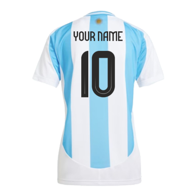 2024-2025 Argentina Home Shirt (Ladies) (Your Name)-Vantage Point Soccer