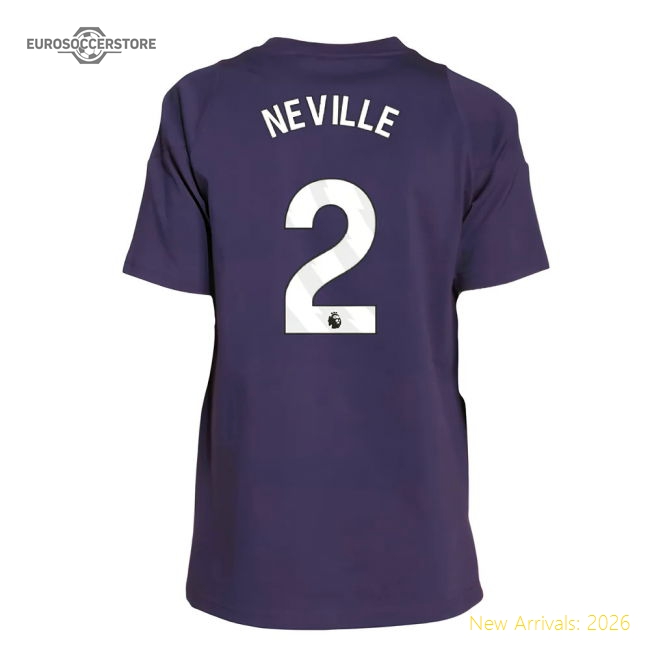 2025-2026 Man Utd Training Tee (Aurora Plum) - Kids (Neville 2)-Vantage Point Soccer