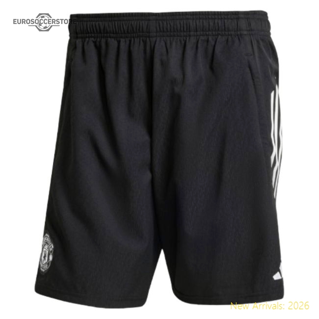 2025-2026 Man Utd Downtime Shorts (Black)-Vantage Point Soccer