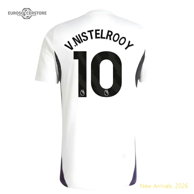 2025-2026 Man Utd Training Jersey (White) (V.Nistelrooy 10)-Vantage Point Soccer