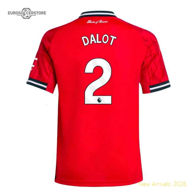 2025-2026 Man Utd Home Shirt (Kids) (Dalot 2)-Vantage Point Soccer