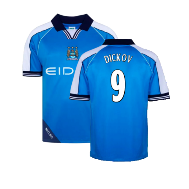 Manchester City 2000 Home Retro Shirt (Dickov 9)-Vantage Point Soccer