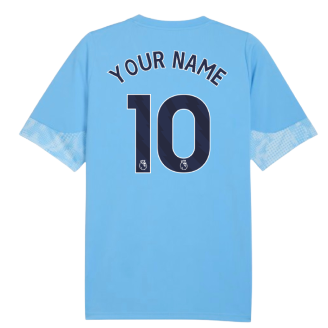 2025-2026 Man City Training Jersey (Light Blue) - Kids (Your Name)-Vantage Point Soccer