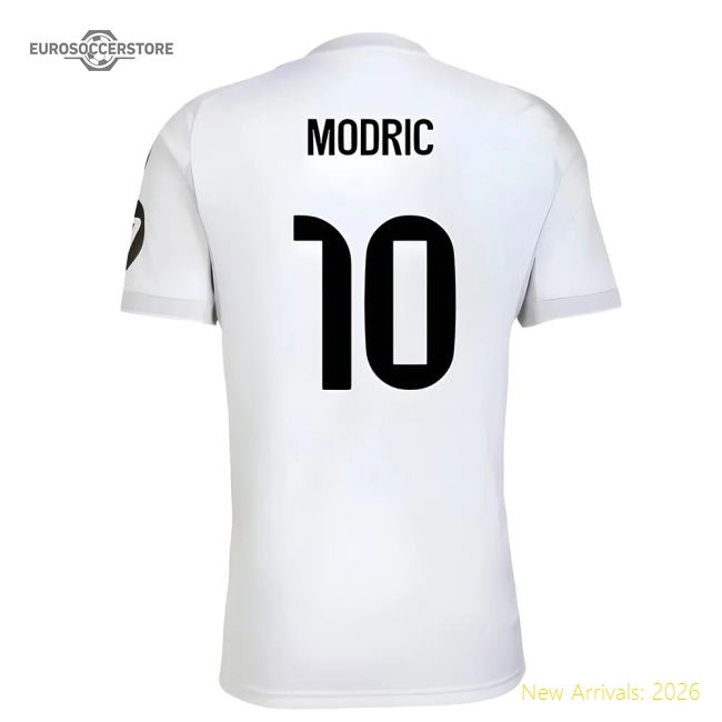 2025-2026 Real Madrid Home Shirt (Modric 10)-Vantage Point Soccer