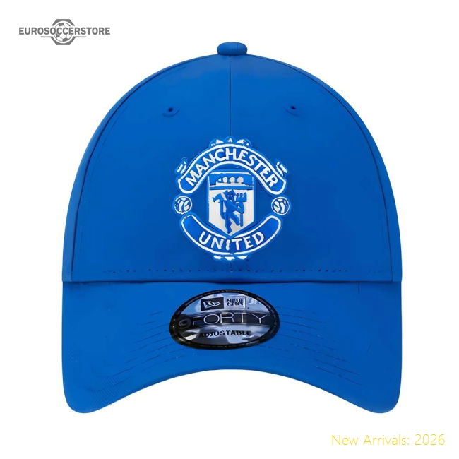 2023-2024 Manchester United 9FORTY Adjustable Cap (Blue)-Vantage Point Soccer