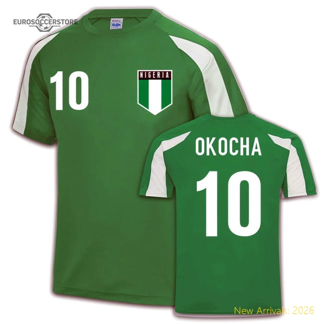 Nigeria Sports Training Jersey (Jay Jay Okocha 10)-Vantage Point Soccer