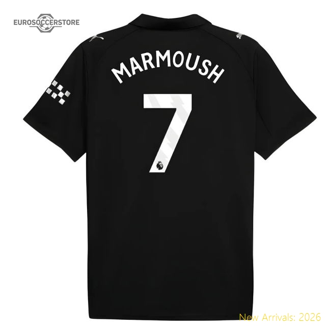 2025-2026 Man City Away Shirt (Marmoush 7)-Vantage Point Soccer