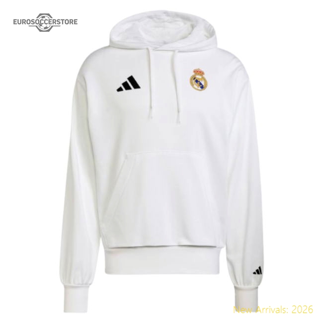 2025-2026 Real Madrid Marvel Hoody (White)-Vantage Point Soccer