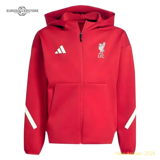 2025-2026 Liverpool Anthem Jacket (Red) - Kids-Vantage Point Soccer