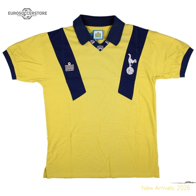 Tottenham Hotspur 1978 Admiral Retro Away Shirt (Yellow)-Vantage Point Soccer