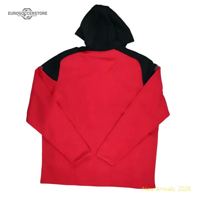 2023-2024 AC Milan Training All Weather Jacket (Red)-Vantage Point Soccer