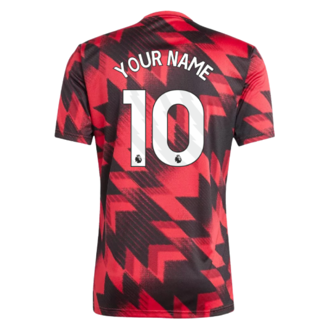 2025-2026 Man Utd Pre-Match Shirt (Red) (Your Name)-Vantage Point Soccer