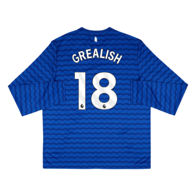 2025-2026 Everton Home Long Sleeve Shirt (Grealish 18)-Vantage Point Soccer