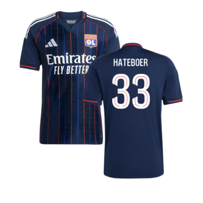 2025-2026 Olympique Lyon Away Shirt (Hateboer 33)-Vantage Point Soccer