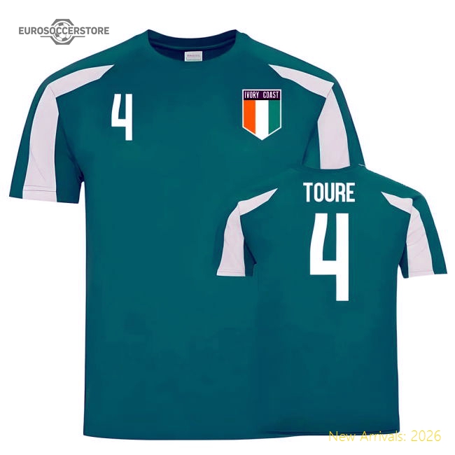 Ivory Coast Sports Training Jersey (Toure 4)-Vantage Point Soccer