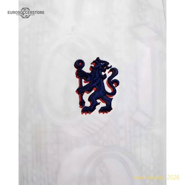 2025-2026 Chelsea Pre-Match Shirt (White) - Kids (Hazard 10)-Vantage Point Soccer