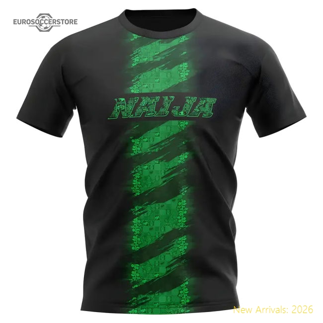 2025-2026 Nigeria Concept Training Shirt (Black)-Vantage Point Soccer