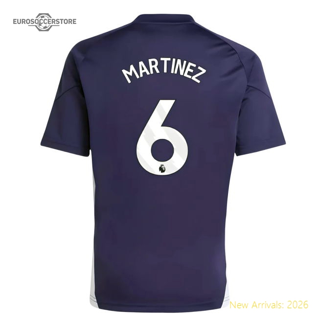 2025-2026 Man Utd Training Jersey (Aurora Plum) - Kids (Martinez 6)-Vantage Point Soccer