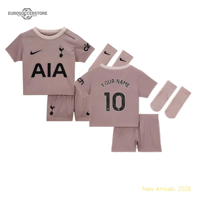 2023-2024 Tottenham Third Baby Kit (Your Name)-Vantage Point Soccer