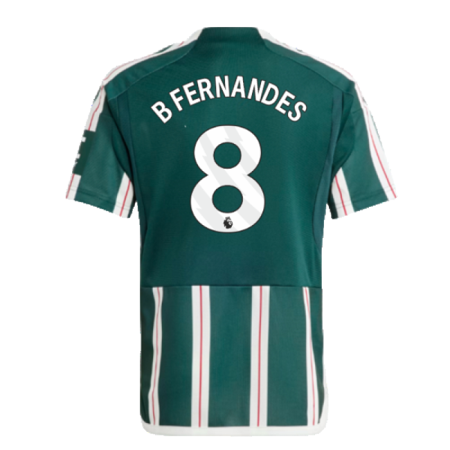 2023-2024 Man Utd Away Shirt (Kids) (B Fernandes 8)-Vantage Point Soccer