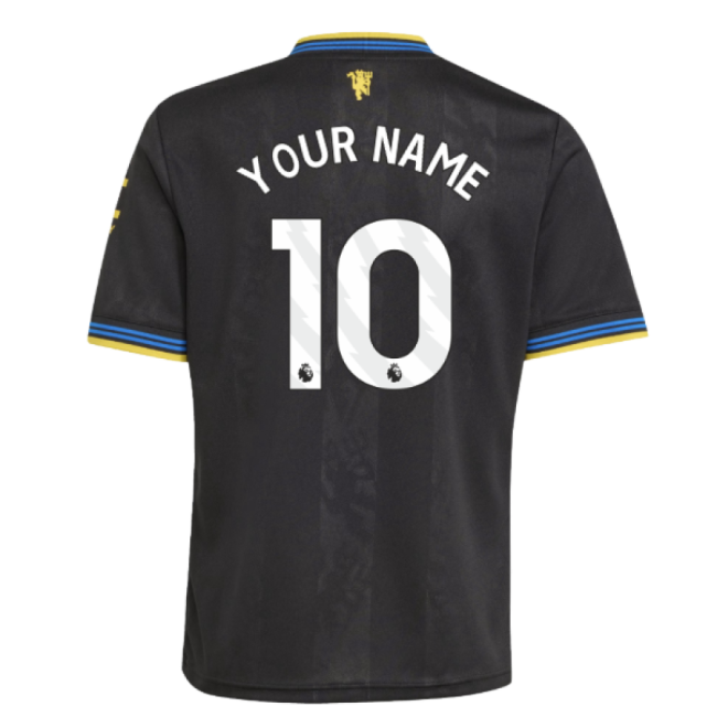 2025-2026 Man Utd Third Shirt (Kids) (Your Name)-Vantage Point Soccer