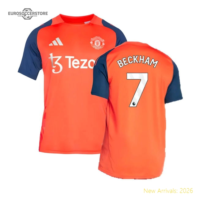 2024-2025 Man Utd Training Jersey (Red) (Beckham 7)-Vantage Point Soccer