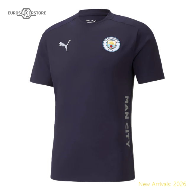 2024-2025 Man City Casuals Tee (Navy) (Hemp 11)-Vantage Point Soccer