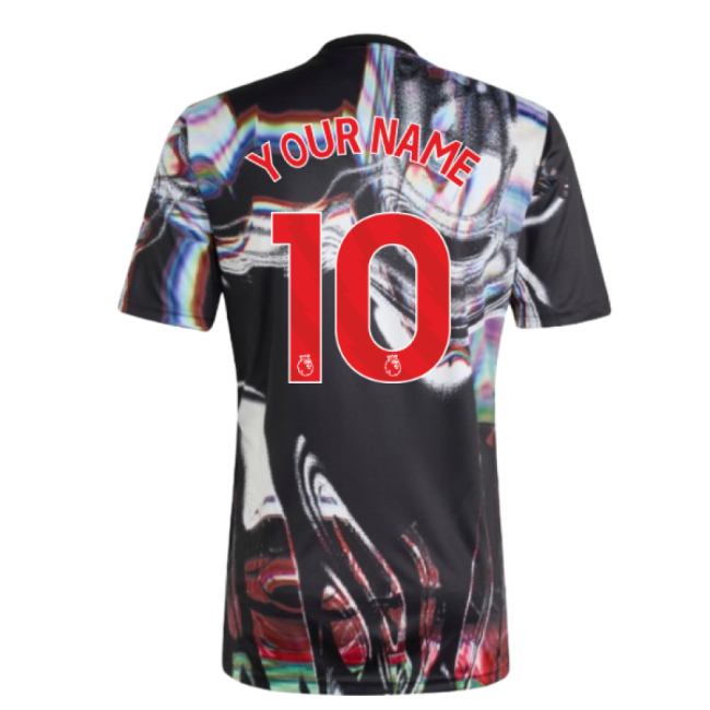 2025-2026 Man Utd Pre Match Shirt (Black) (Your Name)-Vantage Point Soccer