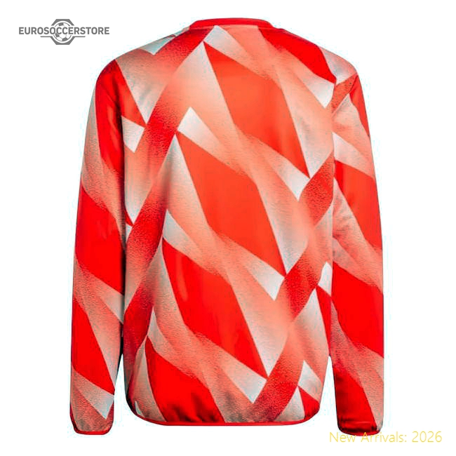 2023-2024 Bayern Munich Pre-Match Warm Top (Red)-Vantage Point Soccer
