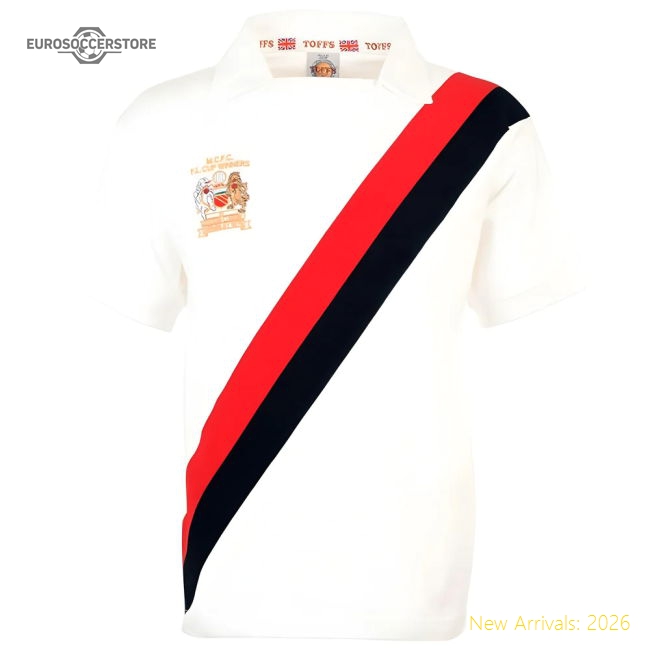 Manchester City 1976 League Cup Winners Retro Football Shirt-Vantage Point Soccer