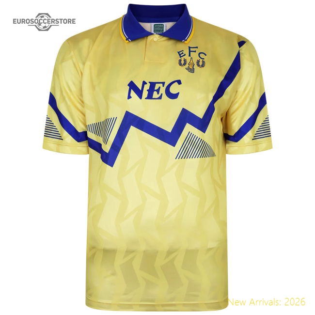 Everton 1990 Away Retro Football Shirt-Vantage Point Soccer