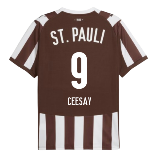 2025-2026 St Pauli Home Shirt (Ceesay 9)-Vantage Point Soccer