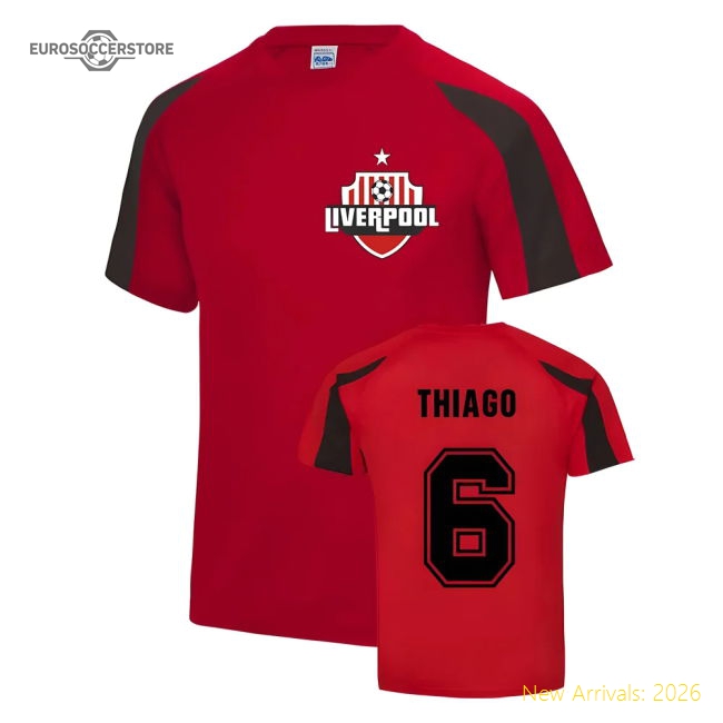Thiago Liverpool Sports Training Jersey (Red)-Vantage Point Soccer