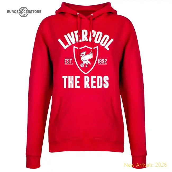 Liverpool Established Womens Hoodie - Red-Vantage Point Soccer