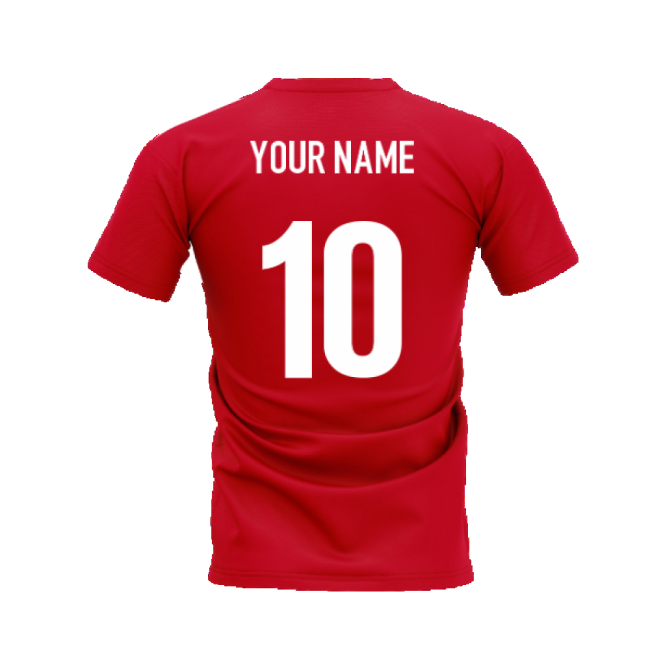 Cristiano Ronaldo Legend T-Shirt (Red) (Your Name)-Vantage Point Soccer