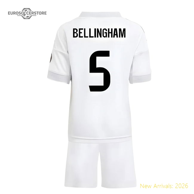 2025-2026 Real Madrid Home Mini Kit (Bellingham 5)-Vantage Point Soccer